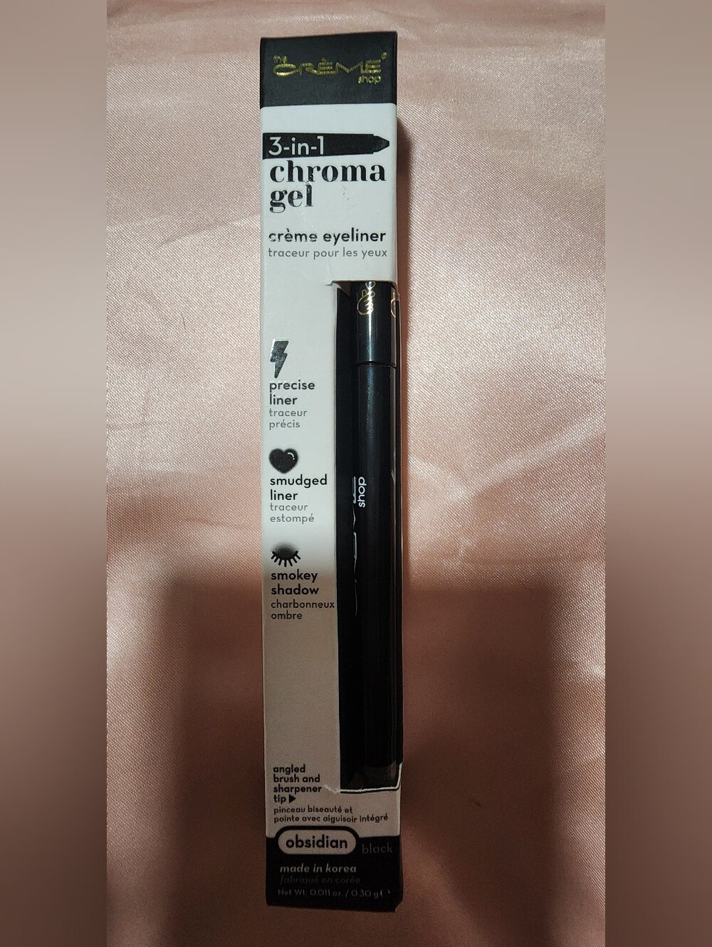The CREME SHOP -3-in-1 Chroma Gel Crème Eyeliner - Black